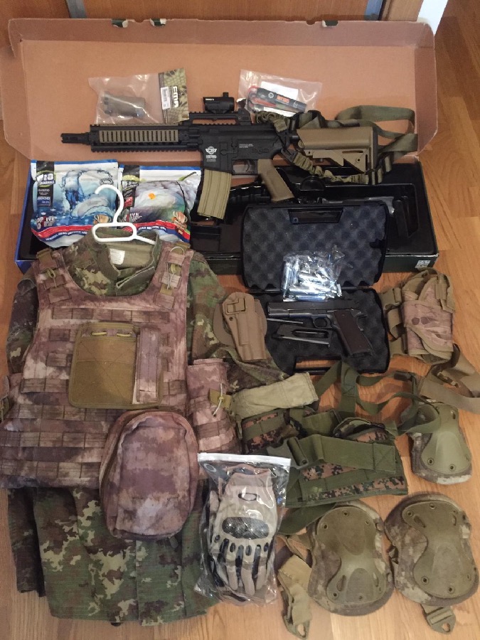 Equipamiento completo inicio airsoft