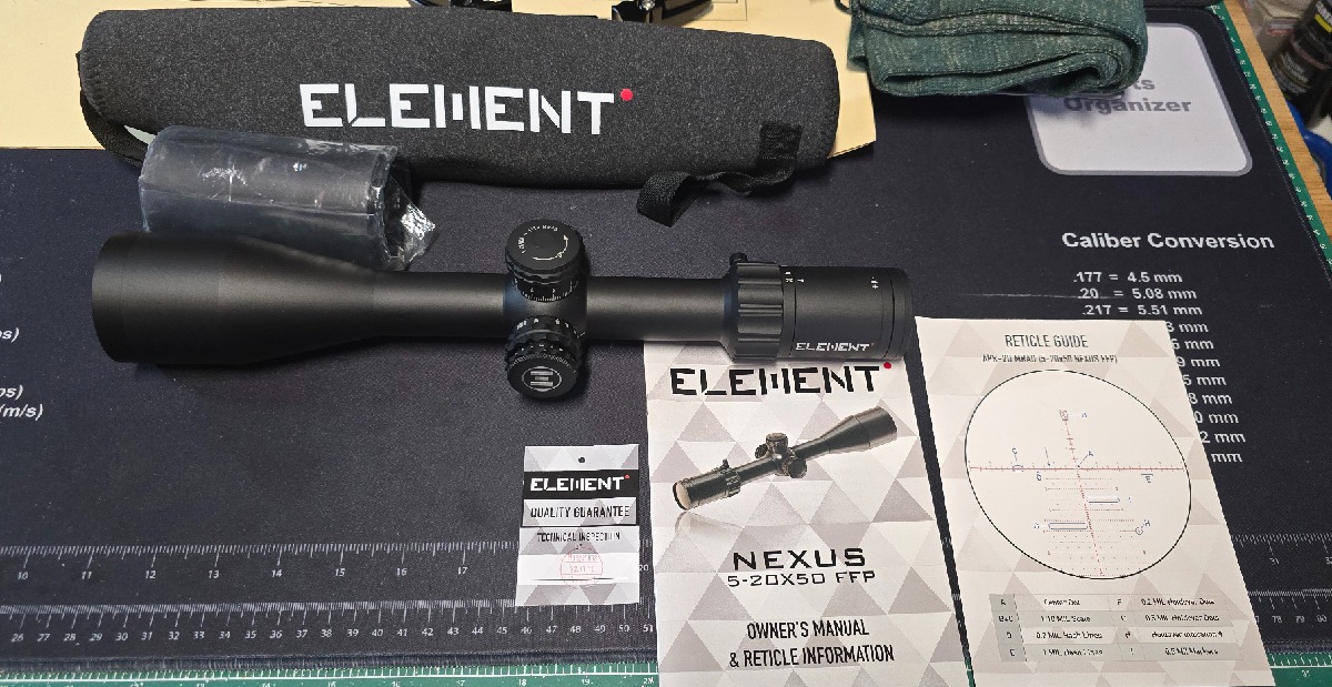 Visor Element Nexus 5-20x 50 FFP MRAD APR-2D